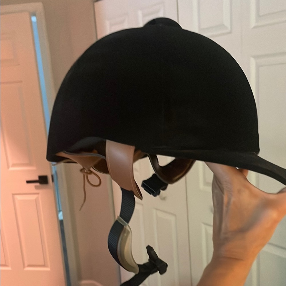 FOXWOOD Black Equestrian Riding Helmet FOREST
